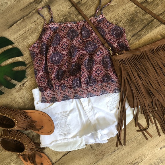 American Eagle Outfitters Tops - American Eagle Bohemian Medallion Blouson Cami